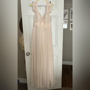 Azazie Lianne Dress White Alabaster